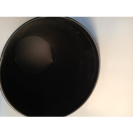 B-STOCK | dustbin with swinging lid - extra large, galvanized insert, color: black, powdercoated, dimensions: Ø 38 cm, height: 73 cm product photo  S