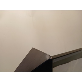 B-STOCK | menu card holder NORMANDIE wall mounting black with illumination 2 pages (A4)  H 400 mm product photo  S