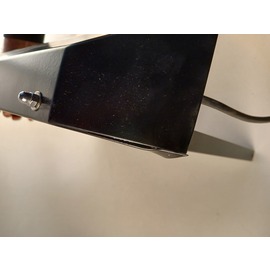 B-STOCK | menu card holder NORMANDIE wall mounting black with illumination 2 pages (A4)  H 400 mm product photo  S
