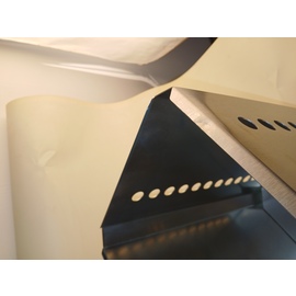 B-STOCK | wastepaper basket PK-B 40 ltr stainless steel suitable for 40 l waste bag  L 335 mm  W 255 mm  H 450 mm product photo  S