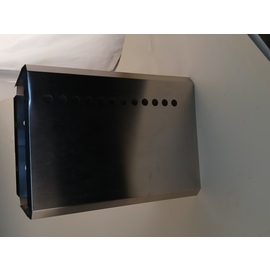 B-STOCK | wastepaper basket PK-B 40 ltr stainless steel suitable for 40 l waste bag  L 335 mm  W 255 mm  H 450 mm product photo  S