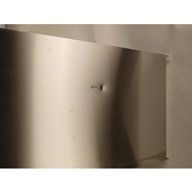 B-STOCK | closed shelf board NORM 5 stainless steel 1500 mm  x 500 mm | shelf load 125 kg product photo  S