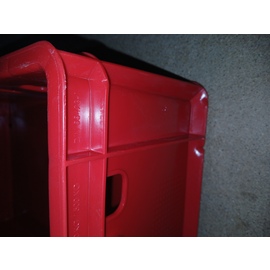 B-STOCK | meat container polyethylene red 38 ltr  | 600 mm  x 400 mm  H 200 mm product photo  S