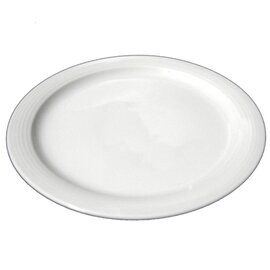 Clearance | Plate dialogue white, flat, narrow flag, Ø 25,7cm, H 27 mm, original article number Bauscher: 8049/25 product photo