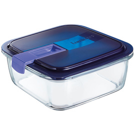 storage container EASY BOX glass 1.22 ltr with lid L 180 mm W 170 mm H 70 mm product photo