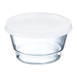 stacking bowl SO URBAN glass high with lid round Ø 140 mm H 82 mm 800 ml product photo