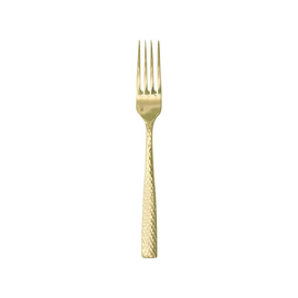 dining fork LUCCA FACET GOLD stainless steel L 208 mm product photo