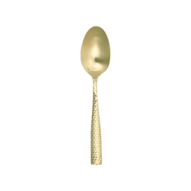 pudding spoon LUCCA FACET GOLD stainless steel L 184 mm product photo