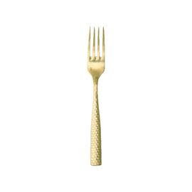 dessert fork LUCCA FACET GOLD stainless steel L 183 mm product photo