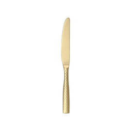 pudding knife LUCCA FACET GOLD stainless steel massive handle L 214 mm product photo