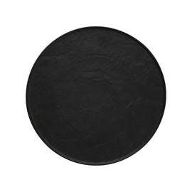 plate NATURE DARK porcelain black flat Ø 325 mm product photo
