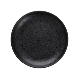 plate SOUND MIDNIGHT black flat porcelain Ø 160 mm product photo