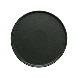 plate SOUND FOREST green flat with bar edge Ø 270 mm porcelain product photo