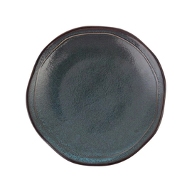 plate STON BLAU blue | green flat porcelain Ø 150 mm product photo