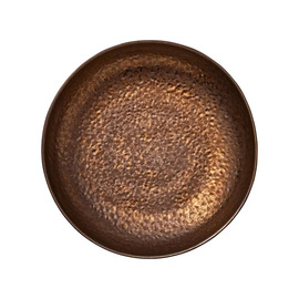 plate deep NIVO METALLIC stoneware Ø 220 mm brown | gold 1150 ml product photo