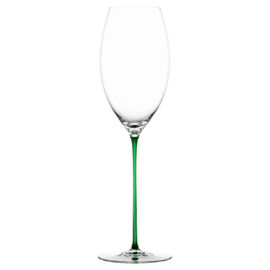 champagne glass VINODY COLOURED STEM green 30.5 cl H 248 mm product photo