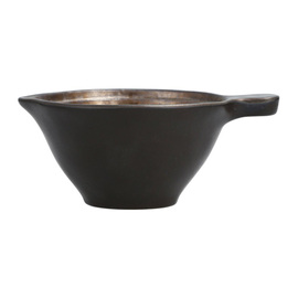 antipasti bowl VILLETTA 250 ml | stoneware brown | golden metallic Ø 120 mm H 65 mm product photo
