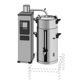 coffee brewer|tea brewer B20 W R hourly output 90 ltr | 400 volts product photo