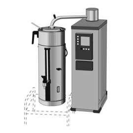 coffee brewer|tea brewer B5 W R hourly output 30 ltr | 230 volts product photo
