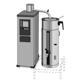 coffee brewer|tea brewer B5 W R hourly output 30 ltr | 400 volts product photo