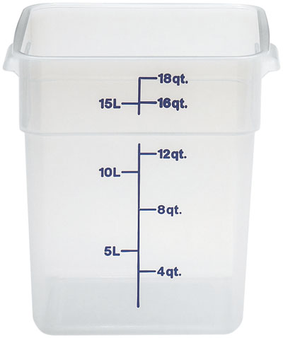 storage container CAMSQUARE milky transparent 17.2 ltr graduated scale  L 310 mm  B 256 mm  H 320 mm product photo