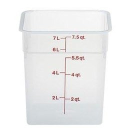 storage container CAMSQUARE milky transparent 7.6 ltr graduated scale  L 215 mm  B 215 mm  H 230 mm product photo