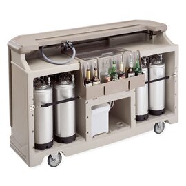 mobile beverage bar BAR730 black  L 1848 mm 120 kg product photo