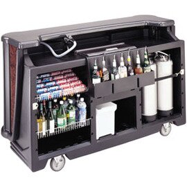 mobile beverage bar BAR730 grey brown decor Sedona  L 1972 mm 125 kg product photo