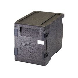 transport container EPP300 60 ltr black  • insulated  | 645 mm  x 440 mm  H 475 mm product photo