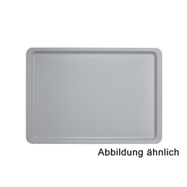 serving tray polyester grey smooth with reinforced rim 460 mm x 344 mm product photo
