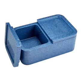 lunch box | 2 compartments | EPP blue product photo