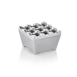 wind ashtray chromed  L 75 mm x 75 mm H 45 mm product photo