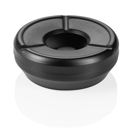 wind ashtray stainless steel black Ø 95 mm H 45 mm product photo