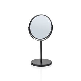 cosmetic mirror powder coated black Ø 170 mm H 345 mm product photo