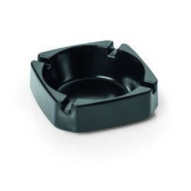 ashtray plastic black square  H 28 mm product photo