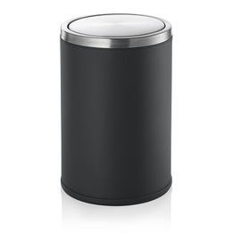 garbage cans 9 ltr black with swing lid product photo