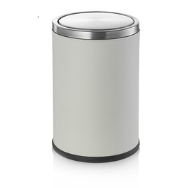 garbage cans 9 ltr white with swing lid product photo