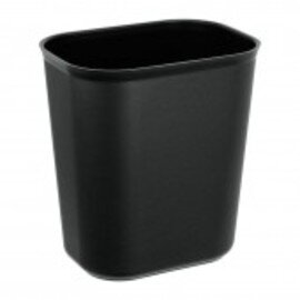 wastepaper basket plastic black  L 290 mm  B 200 mm  H 310 mm product photo