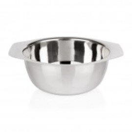 side dish bowl 1200 ml stainless steel round Ø 160 mm H 85 mm with handle product photo