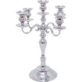CLEARANCE | candle holder 5-flame brass shiny  H 800 mm product photo
