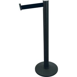 barrier post JOINFLEX stainless steel black  | webbing colour black  Ø 0.35 m  L 3 m  H 1.05 m product photo