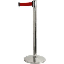 barrier post JOINFLEX stainless steel webbing colour red  Ø 0.35 m  L 3 m  H 1.05 m product photo
