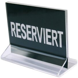 CLEARANCE | Reserved sign stand • Reserviert (reserved) 115 mm x 55 mm H 90 mm product photo