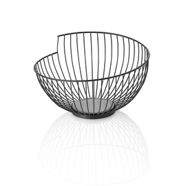 metal basket black Ø 280 mm H 165 mm product photo