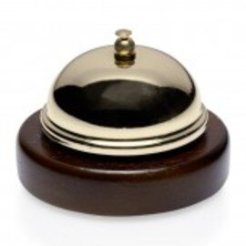 reception bell wood  Ø 90 mm product photo