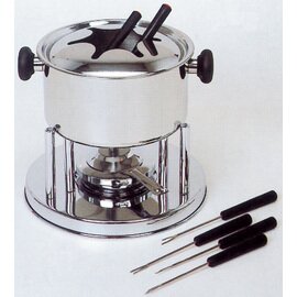 CLEARANCE | fondue set stainless steel | 6 forks product photo