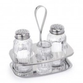 cruet • pepper|salt|toothpicks glass stainless steel H 140 mm product photo