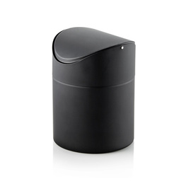 table bin steel black with swing lid H 160 mm product photo