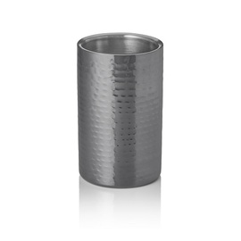 bottle cooler stainless steel hammered | gun metal Ø 120 mm double-walled product photo
