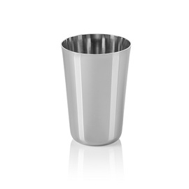 drinking cup stainless steel | silver coloured | 400 ml Ø 80 mm H 115 mm product photo